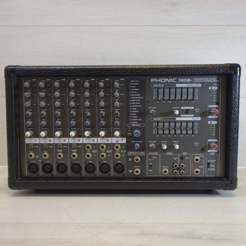 Used Phonic POWERPOD PLUS 740 Powered Mixing Head 41108-S000063349 Vist Large View of Product Image Which is Used Phonic POWERPOD PLUS 740 Powered Mixing Head