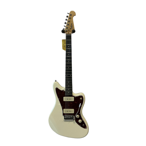 Used INDIO DLX OS30 Electric Guitar White 6-String 40009-S000310145 Vist Large View of Product Image Which is Used INDIO DLX OS30 Electric Guitar White 6-String