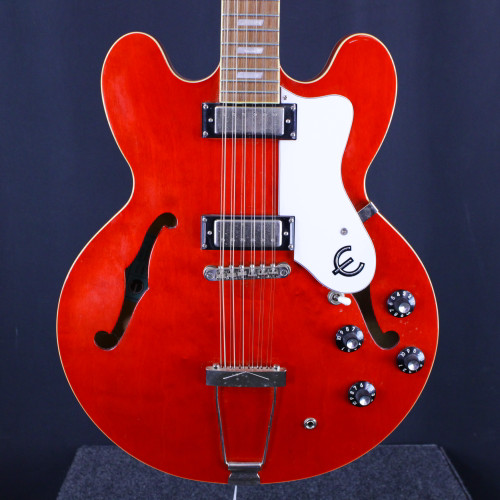 Vist Large View of Product Image Which is Used Epiphone RIVIERA 12 GUITAR Semi-Hollow Electric Guitar Red 12-String