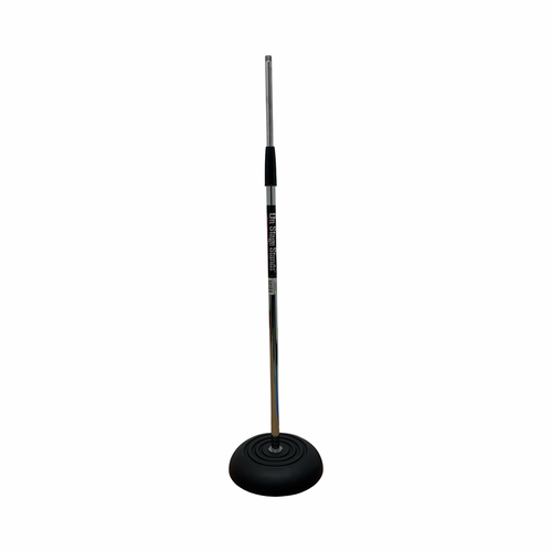 Vist Large View of Product Image Which is Used On Stage CHROME ROUND BASE MICROPHONE STAND Microphone Stand