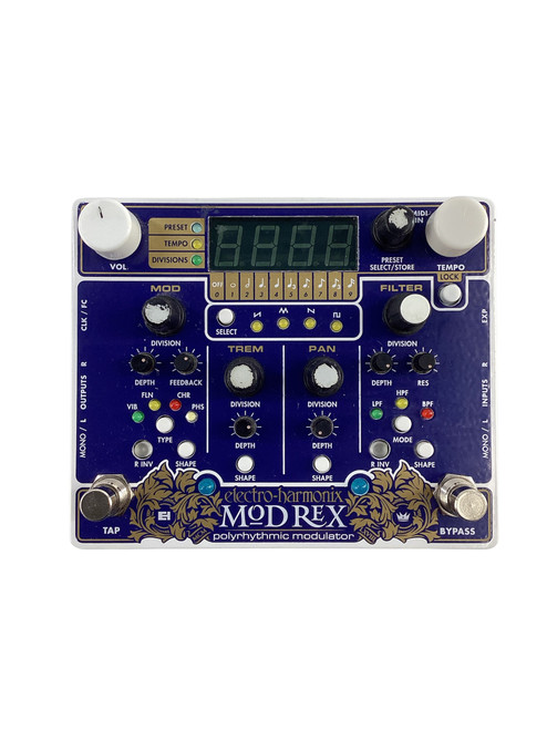 Vist Large View of Product Image Which is Used Electro Harmonix Mod Rex Polyrhythmic Modulator Pedal