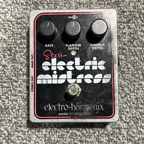 Vist Large View of Product Image Which is Used ELECTRO HARMONIX STEREO ELECTRIC MISTRESS Guitar Flanger Pedal