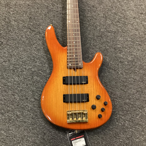 Vist Large View of Product Image Which is Used Yamaha TRB 5II Bass Guitar Amber 5-String