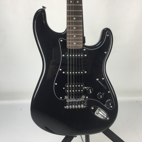 Vist Large View of Product Image Which is Used Squier STRATOCASTER S Type Electric Guitar Black 6-String