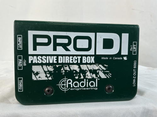 Used Radial PRODI PASSIVE DIRECT BOX Pro Sound Product 40012-S000308143 Vist Large View of Product Image Which is Used Radial PRODI PASSIVE DIRECT BOX Pro Sound Product