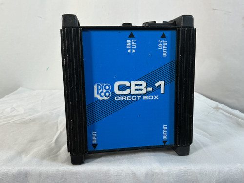 Used Pro Co CB-1 DI BOX Pro Sound Product 40012-S000308145 Vist Large View of Product Image Which is Used Pro Co CB-1 DI BOX Pro Sound Product