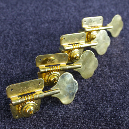 Vist Large View of Product Image Which is Used Schaller BASS TUNERS F SERIES 24K GOLD Guitar Hardware
