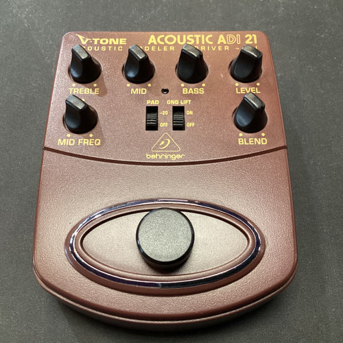 Vist Large View of Product Image Which is Used Behringer ADI-21 ACOUSTIC DRIVER Amp Modeling Pedal