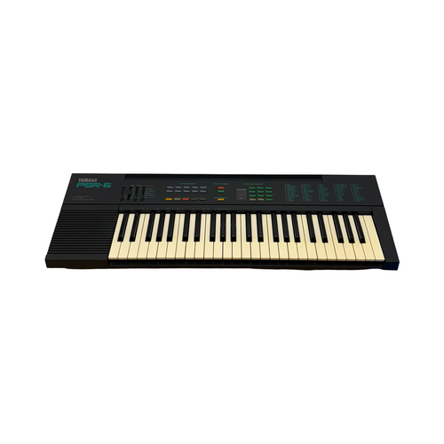 Used Yamaha PSR-6 W/ADPT Vintage 49-Key Keyboard 49-Key 41126-S000091537 Vist Large View of Product Image Which is Used Yamaha PSR-6 W/ADPT Vintage 49-Key Keyboard 49-Key