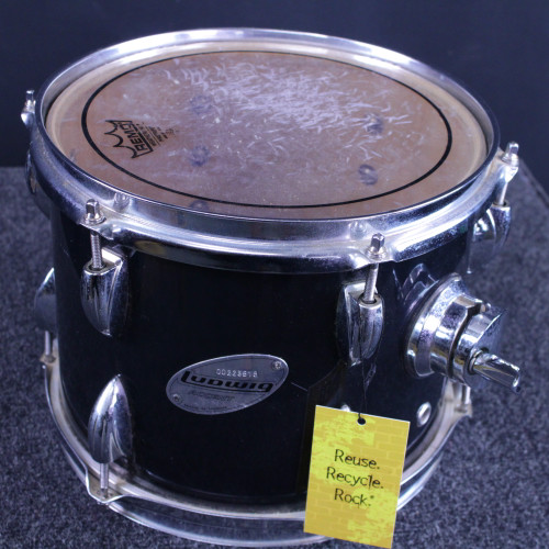 Vist Large View of Product Image Which is Used Ludwig 10 ACCENT TOM Rack Tom Black 10"