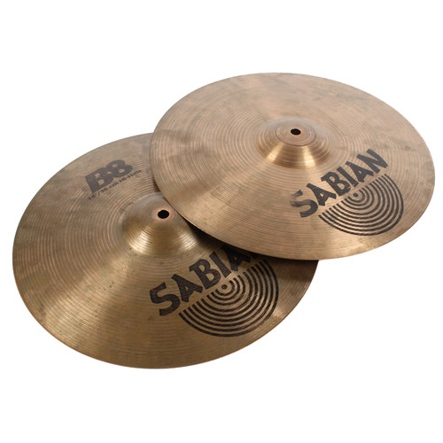 Vist Large View of Product Image Which is Used Sabian B8 HI HATS 14 Hi Hat Cymbals 14"