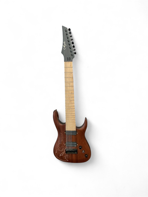 Vist Large View of Product Image Which is Used Agile SEPTOR 827 Vintage Double Cutaway Electric Guitar Wood 8-String