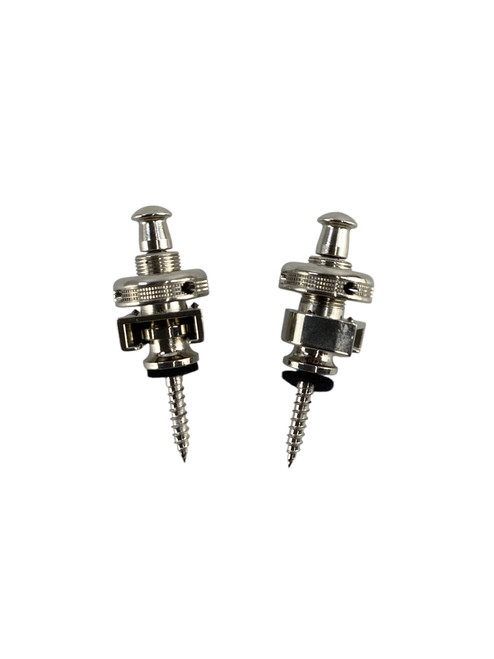 Used Schaller Strap Locks Nickel 41115-S000115081 Vist Large View of Product Image Which is Used Schaller Strap Locks Nickel
