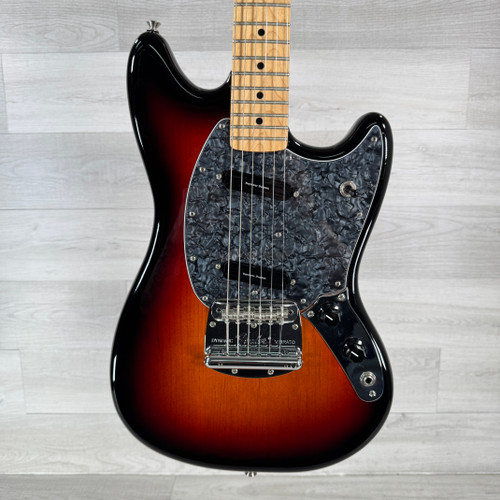 Vist Large View of Product Image Which is Used Fender Parts Mustang Electric Guitar - Sunburst - American Performer Body - Ben Gibbard Neck