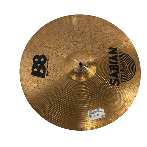Used Sabian B8 18IN THIN CRASH Crash Cymbal 18" 40009-S000310238 Vist Large View of Product Image Which is Used Sabian B8 18IN THIN CRASH Crash Cymbal 18"