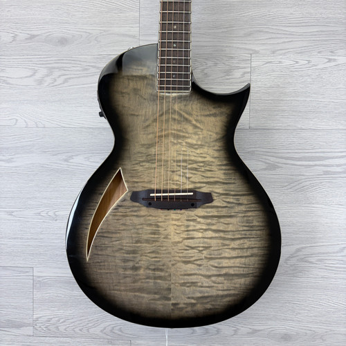 Vist Large View of Product Image Which is B-STOCK LTD TL-6QM Thinline Acoustic/Electric Charcoal Burst
