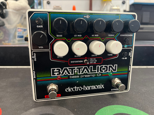 Vist Large View of Product Image Which is Used Electro Harmonix (E/H) BATTALION Bass Pre-Amp Pedal