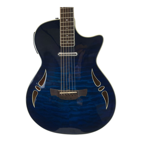 Vist Large View of Product Image Which is Used Crafter SA-QMMS Laminate Top Acoustic Guitar Blue