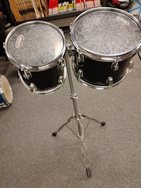 Vist Large View of Product Image Which is Used Ludwig ACCENT 2 TOM KIT 8X8 10X8 Drum Shell Kit Black Other
