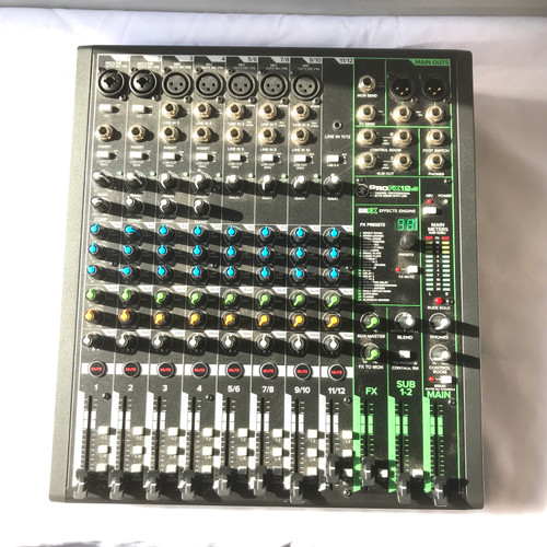 Used Mackie PROFX12V3 Compact Mixer 41125-S000040508 Vist Large View of Product Image Which is Used Mackie PROFX12V3 Compact Mixer