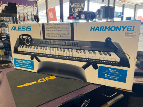 Vist Large View of Product Image Which is Used Alesis HARMONY 61 KEYBOARD PACKAGE W/ALL 61-Key Keyboard 61-Key