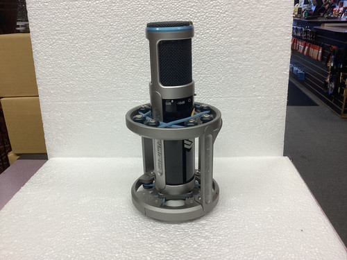 Used Sterling ST155 W/SHOCK MOUNT Condenser Microphone 40107-S000155276 Vist Large View of Product Image Which is Used Sterling ST155 W/SHOCK MOUNT Condenser Microphone