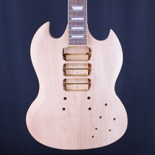 Vist Large View of Product Image Which is Used UNFINISHED KIT GUITAR DOUBLE CUT SG Type Electric Guitar Wood 6-String