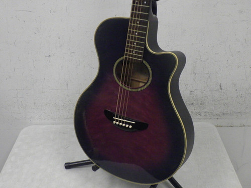 Vist Large View of Product Image Which is Used Yamaha APX SPL II Laminate Top Acoustic Guitar Purple