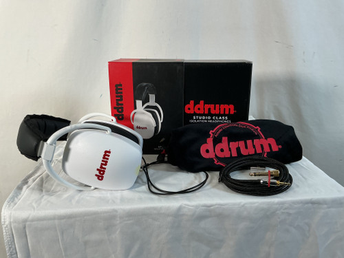 Vist Large View of Product Image Which is Used Ddrum DDSCH STUDIO ISO HDPHONES WHITE Headphones