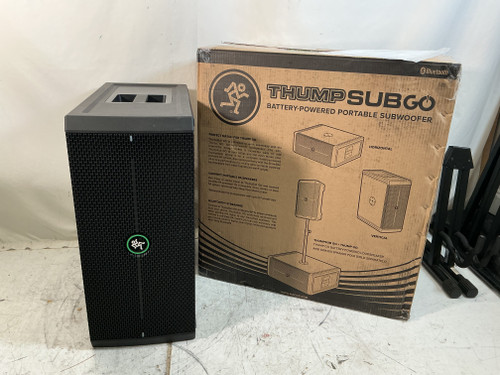 Vist Large View of Product Image Which is Used Mackie THUMPSUB GO BATTERY PWRD NOS Powered Sub