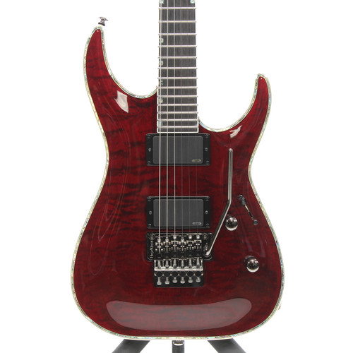 Used LTD MH-1000 QM FR STBC Super S Electric Guitar Red 6-String Vist Large View of Product Image Which is Used LTD MH-1000 QM FR STBC Super S Electric Guitar Red 6-String