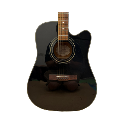 Vist Large View of Product Image Which is Used Fender DG-20CE CUTAWAY ACOUSTIC-ELECTRIC GUITAR Solid Top Acoustic Guitar Black