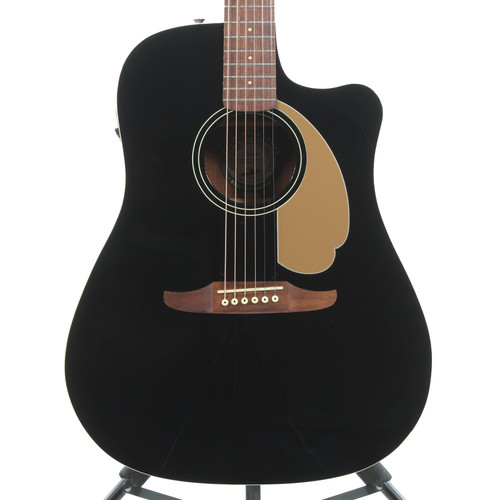 Vist Large View of Product Image Which is Used Fender REDONDO PLAYER Solid Top Acoustic Guitar Black