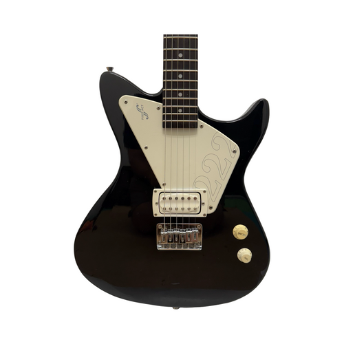 Used First Act 222 AL4042 AS-IS Offset Double Cutaway Electric Guitar Black 6-String 41126-S000091569 Vist Large View of Product Image Which is Used First Act 222 AL4042 AS-IS Offset Double Cutaway Electric Guitar Black 6-String