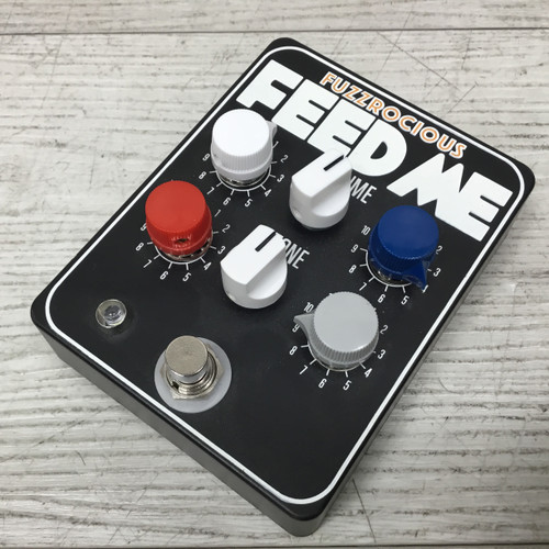Vist Large View of Product Image Which is Used Fuzzrocious Feed Me V1 Fuzz And EQ Pedal