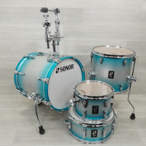 Vist Large View of Product Image Which is Used Sonor AQ2 Safari Drum Shell Kit Aqua Silver Burst