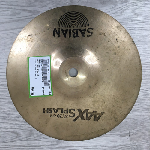 Vist Large View of Product Image Which is Used Sabian AAX SPLASH 8 Splash Cymbal 8"