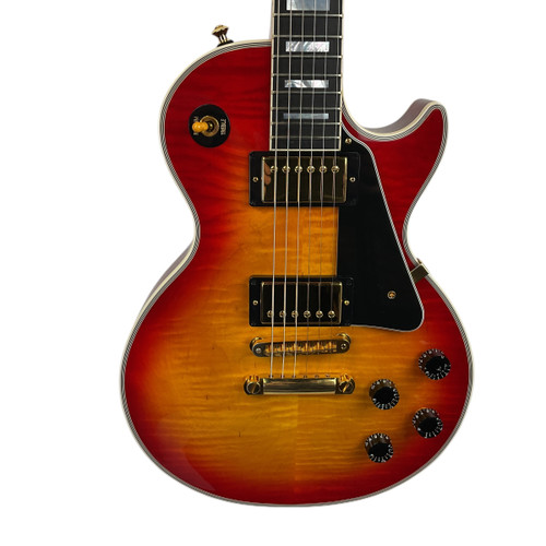 Vist Large View of Product Image Which is Used Gibson 2009 LES PAUL CUSTOM LP Type Electric Guitar Cherry Sunburst 6-String