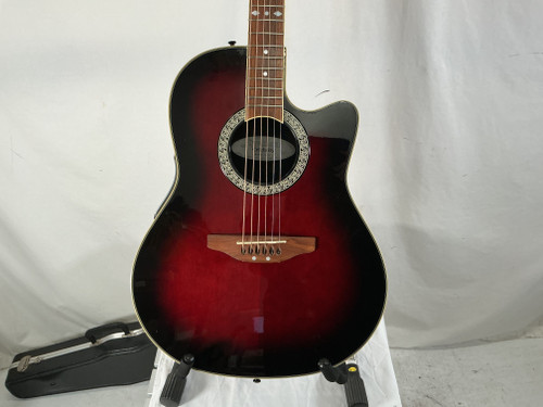 Vist Large View of Product Image Which is Used Ovation CELEBRITY CC 057 Laminate Top Acoustic Guitar Cherry Sunburst