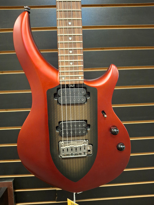 Used Sterling by Ernie Ball MAJ100 JOHN PETRUCCI Electric Guitar Red 6-String 41116-S000050482 Vist Large View of Product Image Which is Used Sterling by Ernie Ball MAJ100 JOHN PETRUCCI Electric Guitar Red 6-String