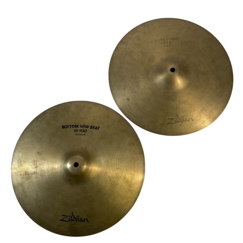 Used Zildjian AVEDIS 14" NEW BEAT Hi Hat Cymbals 40090-S000081850 Vist Large View of Product Image Which is Used Zildjian AVEDIS 14" NEW BEAT Hi Hat Cymbals