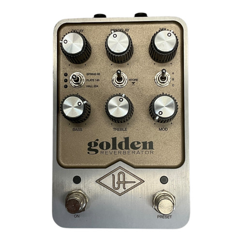 Used Universal Audio Golden Reverberator Reverb Pedal 41117-S000053224 Vist Large View of Product Image Which is Used Universal Audio Golden Reverberator Reverb Pedal