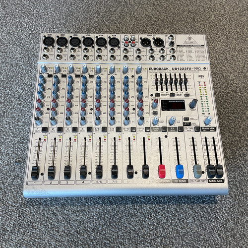 Used BEHRINGER EURORACK UB1222FX-PRO Mixing Console 41106-S000097429 Vist Large View of Product Image Which is Used BEHRINGER EURORACK UB1222FX-PRO Mixing Console