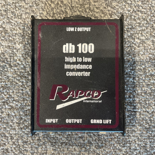 Used RAPCO DB-100 DIRECT BOX 41106-S000097471 Vist Large View of Product Image Which is Used RAPCO DB-100 DIRECT BOX