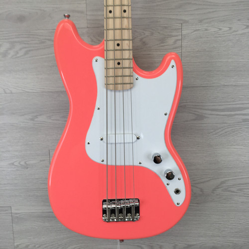 Vist Large View of Product Image Which is Used Squier Sonic Bronco Bass Tahitian Coral 2023 4-String, 30" Scale