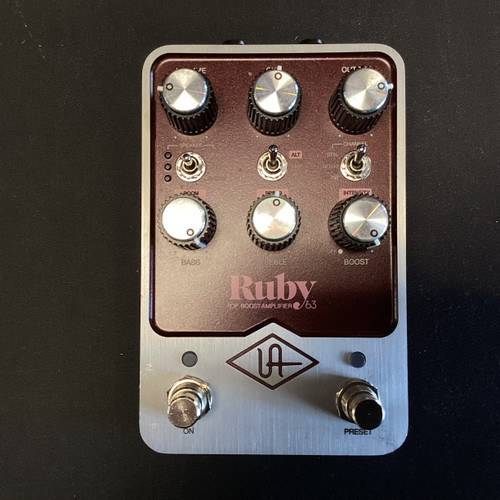 Used UNIVERSAL AUDIO RUBY 63 TOP BOOST AMPLI Guitar Effects Pedal 40111-S000190776 Vist Large View of Product Image Which is Used UNIVERSAL AUDIO RUBY 63 TOP BOOST AMPLI Guitar Effects Pedal