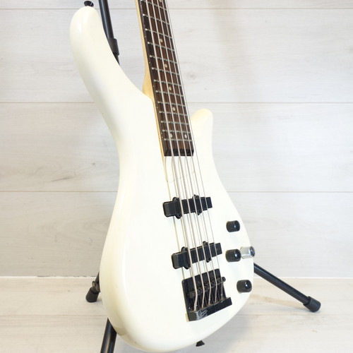 Vist Large View of Product Image Which is Used Rogue 5-STRING SERIES III Bass Guitar White 5-String