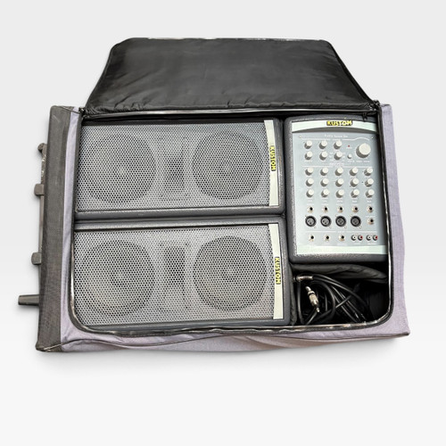 Vist Large View of Product Image Which is Used Kustom Profile System One Portable PA w/Stands