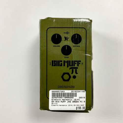 Vist Large View of Product Image Which is Used Electro Harmonix (E/H) BIG MUFF JHS GREEN PI RUSSIAN MOD Fuzz Pedal