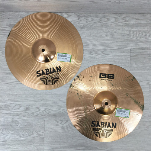 Vist Large View of Product Image Which is Used Sabian B8 Hi Hats 13" **WEAR